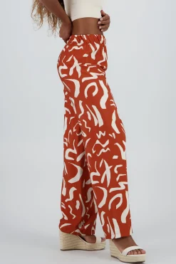 Shasa Two Toned Printed Wide Leg Pant