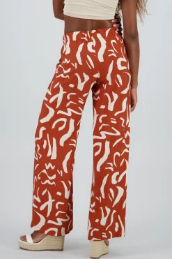 Shasa Two Toned Printed Wide Leg Pant