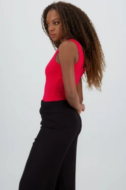 Shasa V Neck Double Layer Bodysuit