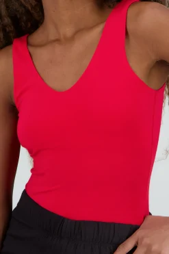 Shasa V Neck Double Layer Bodysuit