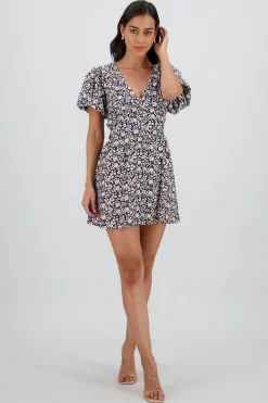 Shasa V Neck Floral Dress