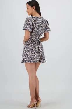 Shasa V Neck Floral Dress