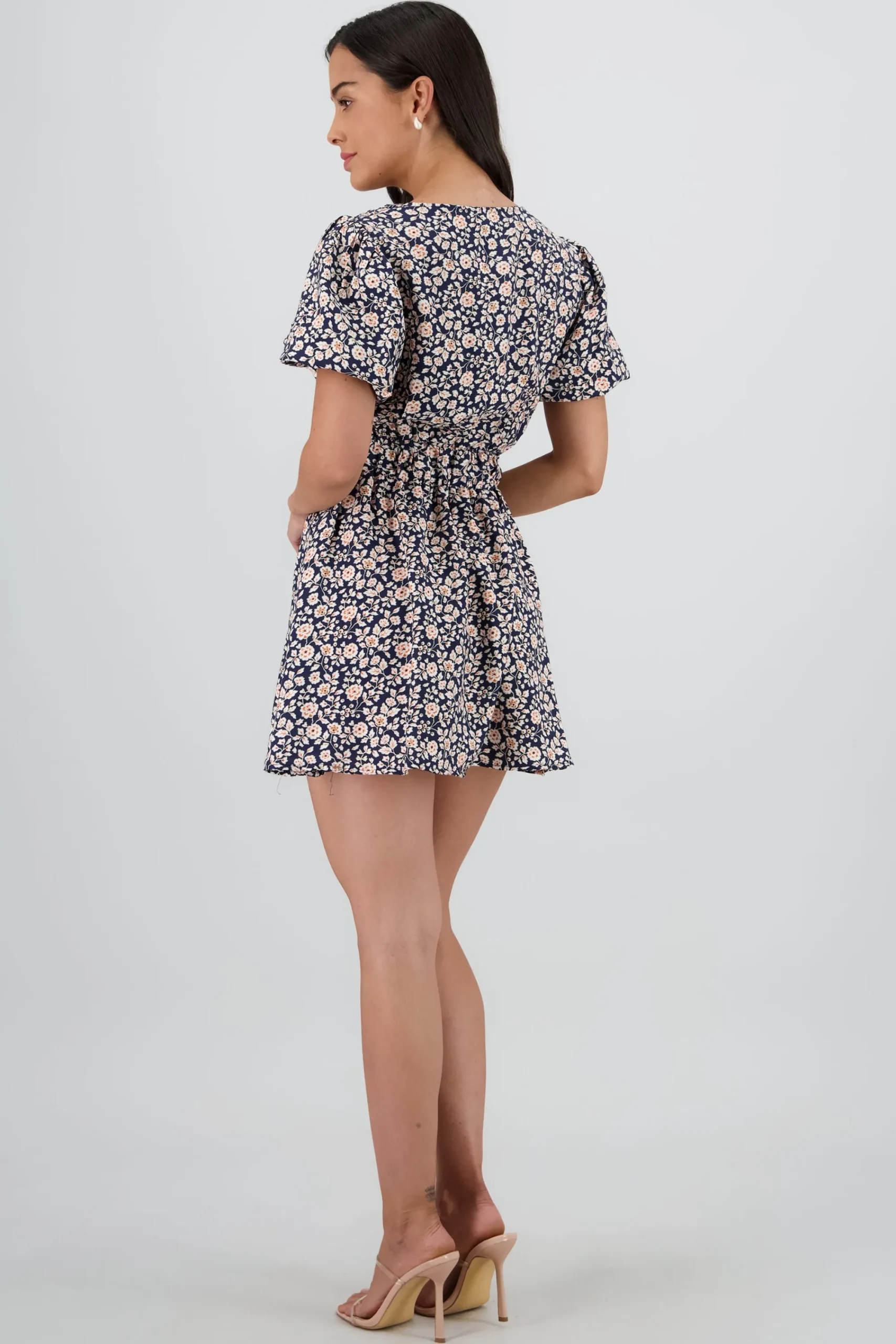Shasa V Neck Floral Dress