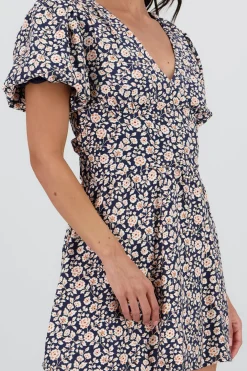 Shasa V Neck Floral Dress