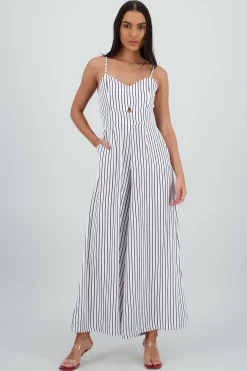 Shasa V Neck Romper with Straps