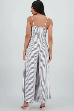Shasa V Neck Romper with Straps