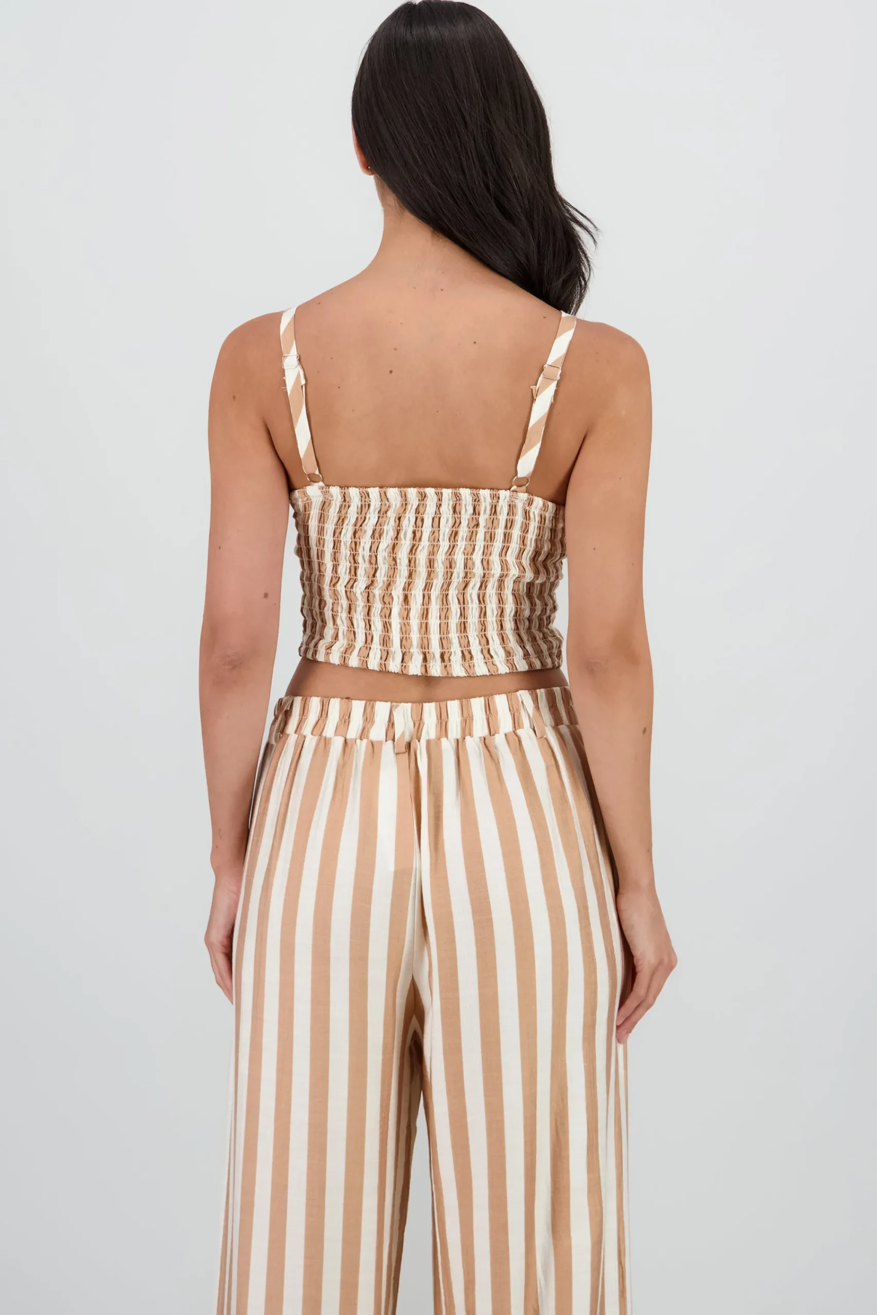 Shasa V Neck Striped Top