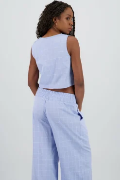 Shasa V Neck Vest with Bow Details