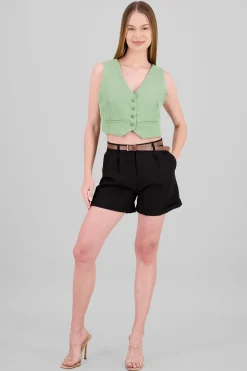 Shasa Valencian Belt Shorts