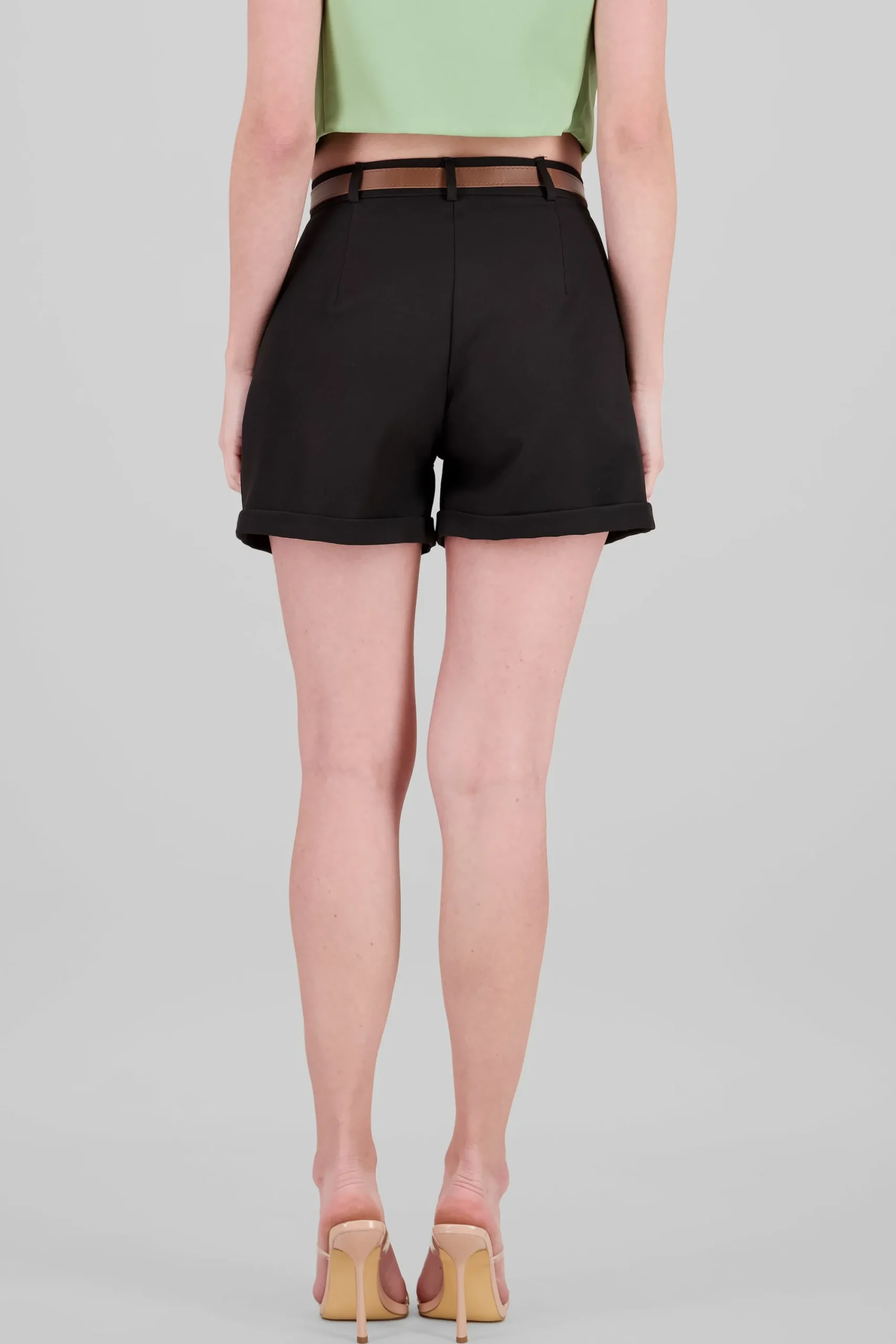 Shasa Valencian Belt Shorts