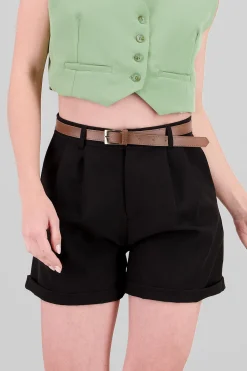 Shasa Valencian Belt Shorts