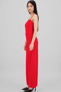 Shasa V-Cut Flare Jumpsuit