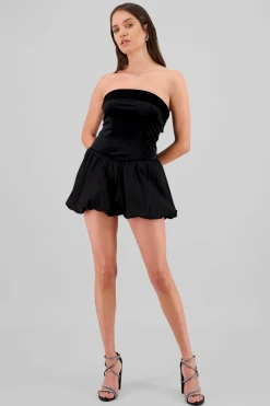 Shasa Velvet Bubble Mini Dress