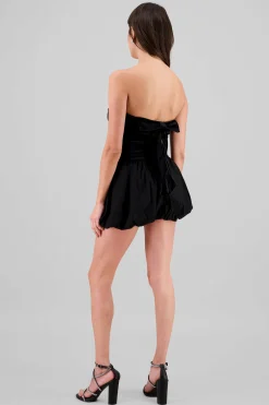 Shasa Velvet Bubble Mini Dress