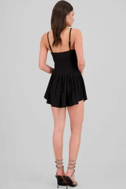 Shasa Velvet Sparkly Mini Dress