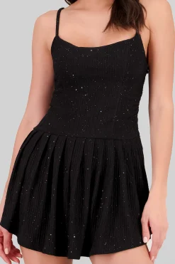 Shasa Velvet Sparkly Mini Dress