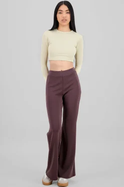 Shasa Waistband Detail Flare Pants