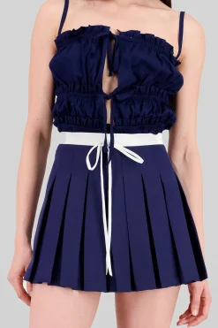 Shasa Waistband Pleated Skirt