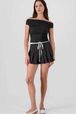 Shasa Waistband Pleated Skirt