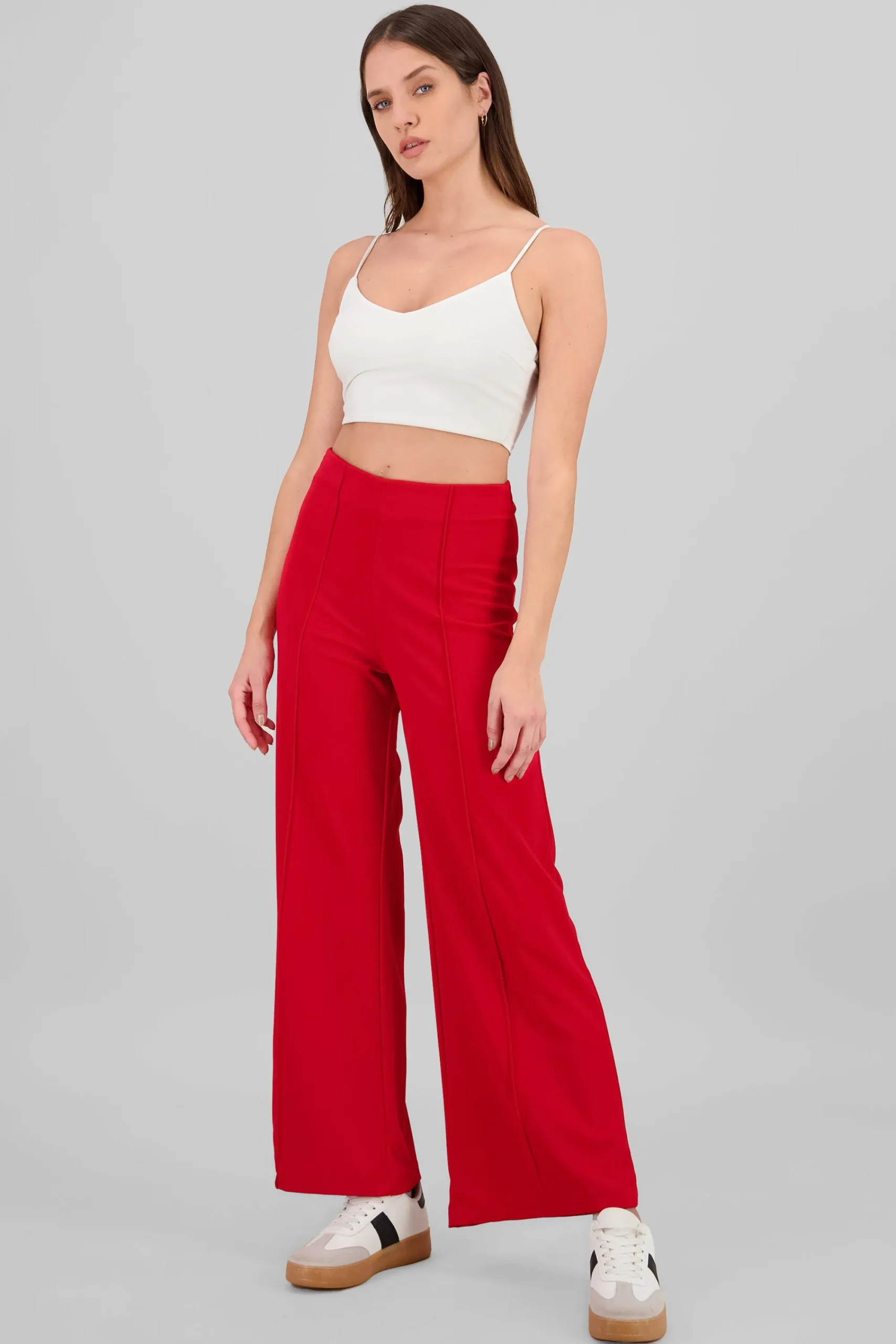 Shasa Wid leg pant with front seams