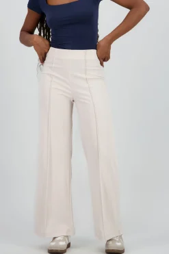 Shasa Wid leg pant with front seams