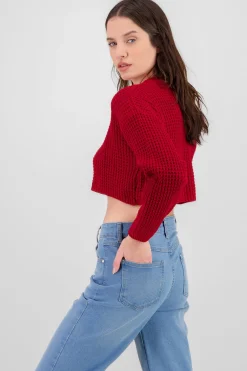 Shasa Wide Cropped Knit Sweater