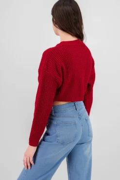 Shasa Wide Cropped Knit Sweater
