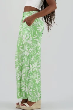 Shasa Wide Flowy Printed Pants