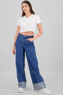 Shasa Wide Hem Wide Leg Jeans