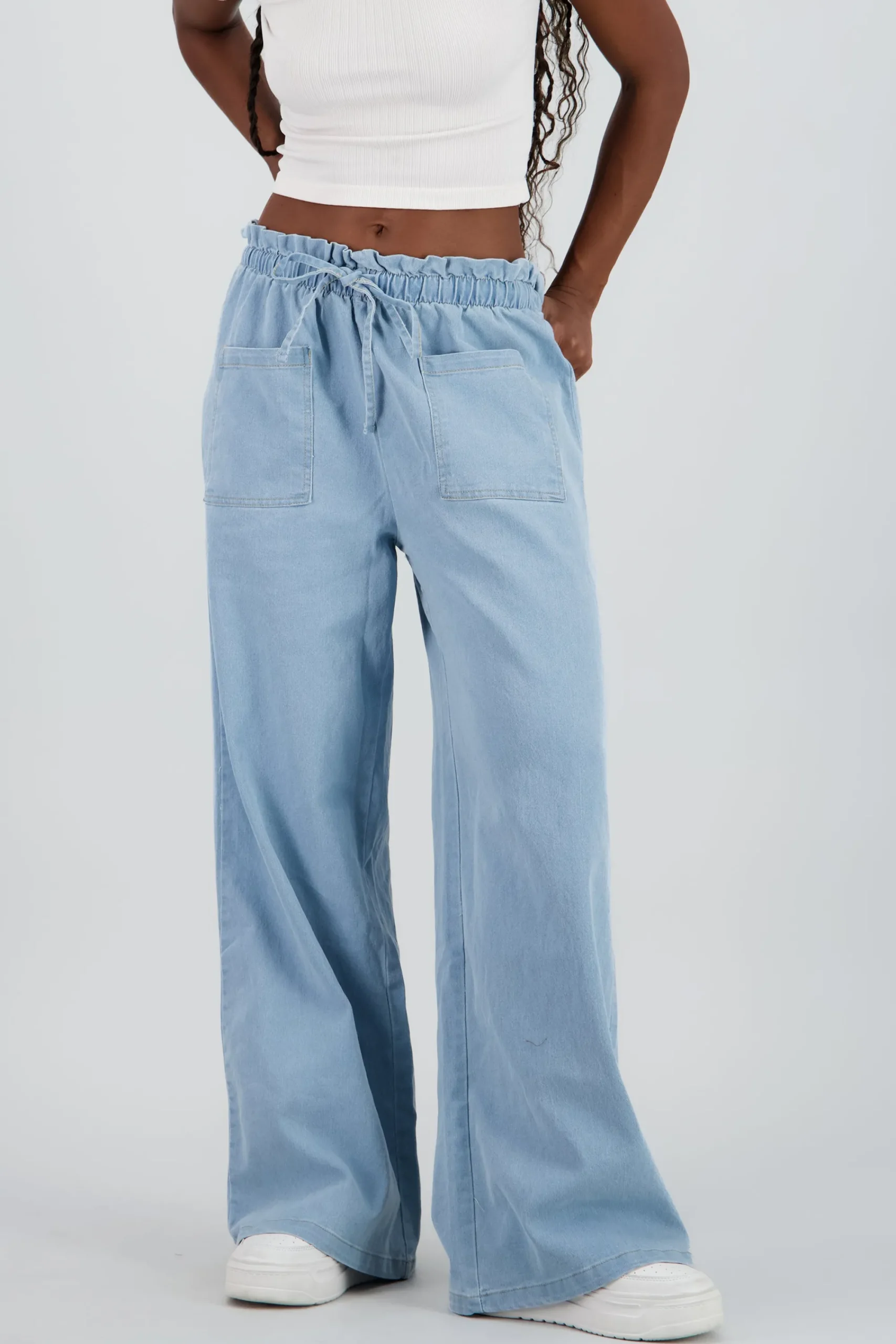 Shasa Wide Leg Denim Pants