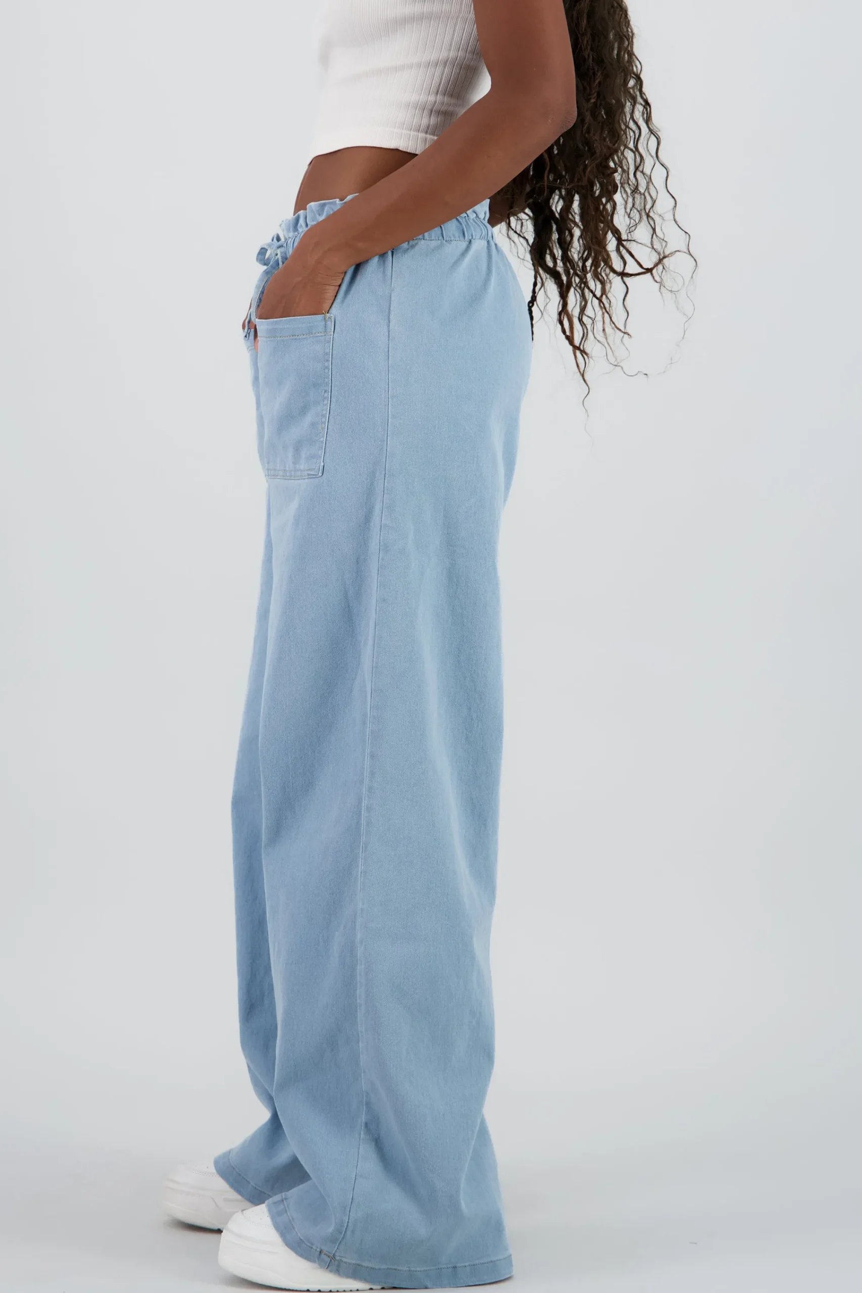 Shasa Wide Leg Denim Pants