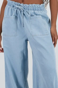 Shasa Wide Leg Denim Pants