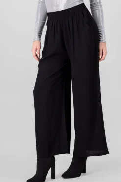 Shasa Wide Leg Elastic Waistband Pants