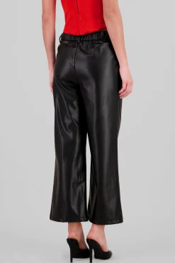 Shasa Wide Leg Faux Leather Pants