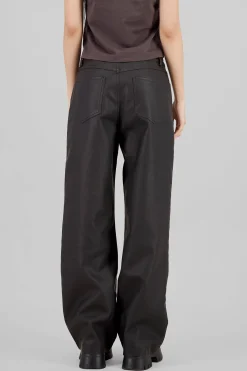 Shasa Wide Leg Faux Leather Pants