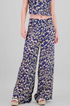 Shasa Wide Leg Floral Printed Pants