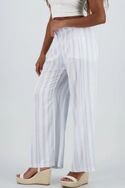 Shasa Wide Leg Flowy Striped Pants