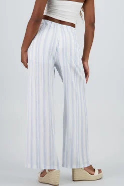 Shasa Wide Leg Flowy Striped Pants