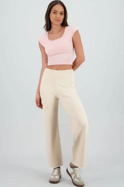Shasa Wide Leg Knit Pants