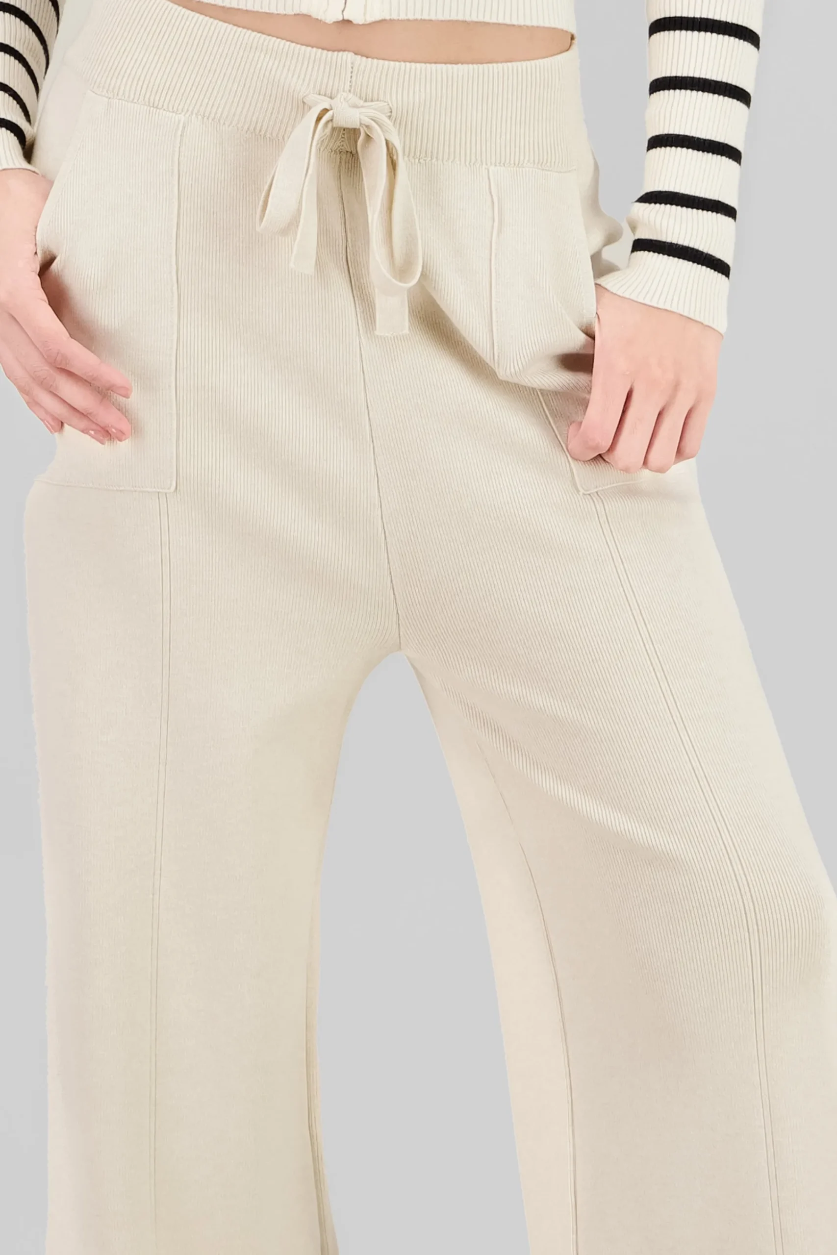 Shasa Wide Leg Knit Pants