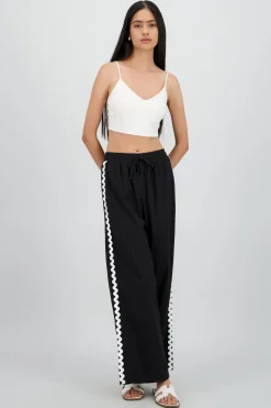 Shasa Wide Leg Linen Pants