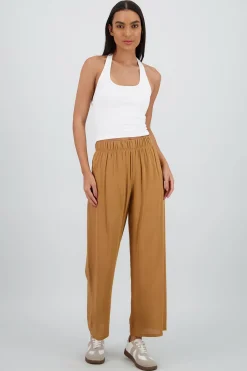 Shasa Wide leg pant with elastic wasitband