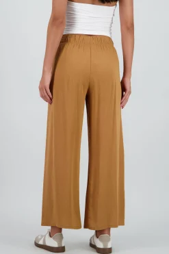 Shasa Wide leg pant with elastic wasitband