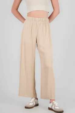 Shasa Wide leg pant with elastic wasitband