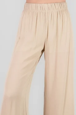 Shasa Wide leg pant with elastic wasitband