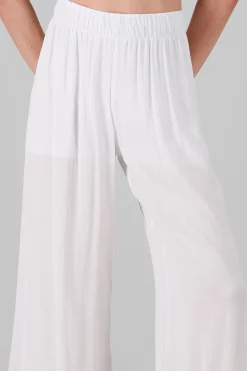 Shasa Wide leg pant with elastic wasitband