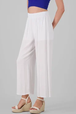 Shasa Wide leg pant with elastic wasitband