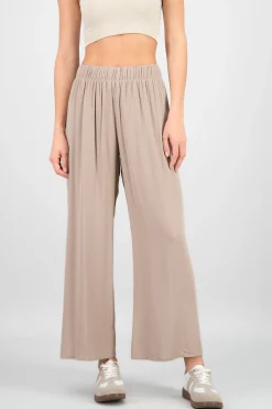 Shasa Wide leg pant with elastic wasitband