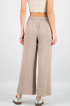 Shasa Wide leg pant with elastic wasitband
