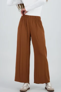 Shasa Wide leg pant with elastic wasitband